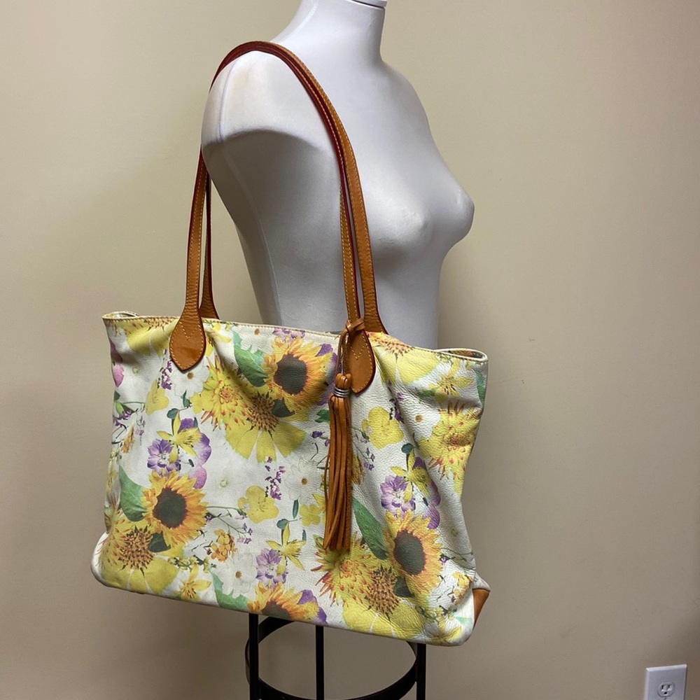 Cavalcanti Floral Leather Tote